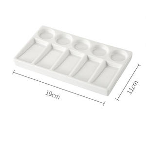 <span class=keywords><strong>Palette</strong></span> de peinture d'artiste OEM, plateau de mélange de porcelaine, plateau de <span class=keywords><strong>Palette</strong></span> de peinture d'<span class=keywords><strong>aquarelle</strong></span> en céramique de forme rectangulaire - Product Image 1