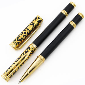 Stylo à bille de luxe en métal de haute qualité, cadeau d'affaires, or, avec logo personnalisé - Product Image 1