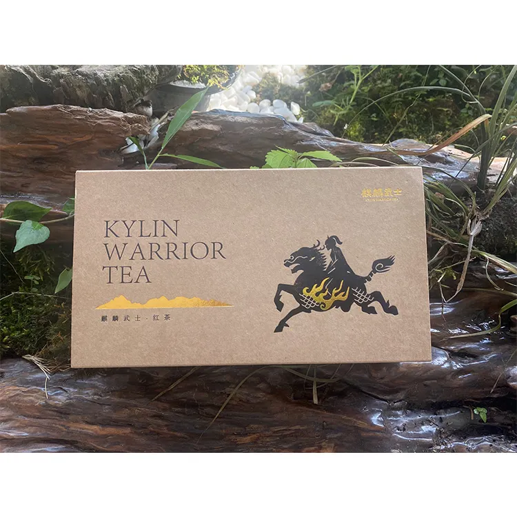 Sıcak satış kaliteli Kirin Samurai özel etiket doğal ekim siyah çay kutusu