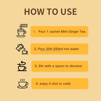 Té Instantáneo de Cúrcuma y Jengibre con Miel, Frutas y Hierbas, Té de Limón Crudo Procesado, Infusión de Limón, Jengibre y Miel