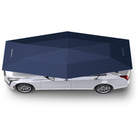 Toit de couverture de voiture intelligent de plafond de pare-soleil de pergola en aluminium d'extérieur avec le capot mobile semi-automatique complet