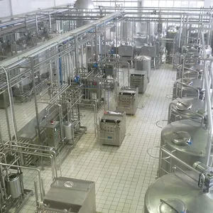 Línea de producción de leche y yogur, certificado ce, planta de procesamiento de fabricación de línea comercial