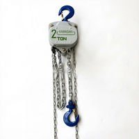 Palans à chaîne manuels de 2 tonnes, portée de levage de 9 m, chaîne en alliage haute résistance, indice de protection IP55, loquet de sécurité robuste, crochet portable pour utilisation sur scène
