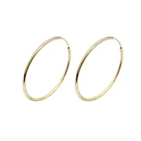 Модные 30 мм 14K золотые серьги-кольца крошечные 12 мм Серьги-кольца 14K твердые золотые серьги-кольца оптовая продажа