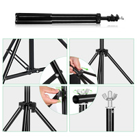 Support de fond réglable en alliage d'aluminium FT 2.6*3M pour studio photo et vidéo, compatible avec
