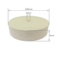 6" 8" 10" Diameter * 2" Thickness Wool Felt Polishing Wheel Jade Glass Metal Fine Buffing Mirror Finishing Bench Grinder Tool
