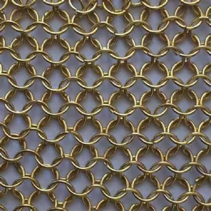 Cortina <span class=keywords><strong>de</strong></span> <span class=keywords><strong>Malla</strong></span> <span class=keywords><strong>de</strong></span> Aluminio Ligera con Doble Gancho para Decoración <span class=keywords><strong>de</strong></span> Hoteles, Diseño Interior y Exterior - Product Image 4