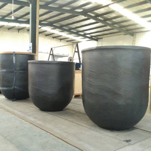 Große Graphit-Tiegel Vc400 30kg 100kg 200kg Ton-Siliziumkarbid-Metallschmelztiegel Preis für Gusseisen-Schmelzen - Product Image 1