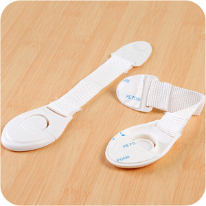 Fabric Safety Lock For Cabinet Doors Drawer Refrigerator Child Proofing Plastic Strap Lock With Adjustable Band - Product Image 3