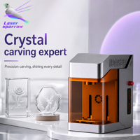 Machine de gravure laser UV Laser Sparrow 5W, haute vitesse, contrôle par application, entièrement fermée, pour métal, plastique, cristal, bois, pierre, verre, etc.