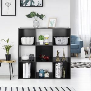 9 Cube Storage <b>Shelf</b> Organizer Wooden Bookshelf System Display <b>Shelves</b> Compartments ZY120 <b>Book</b> Display Rack ZY120 - Product Image 6