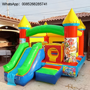 Comercial Casa de rebote al aire libre niño inflable castillo hinchable Combo gorila niños aire con tobogán - Product Image 4