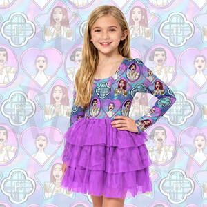 Платье-пачка из бамбукового вискозы с длинным рукавом и От 6 месяцев до 14 лет - Product Image 3