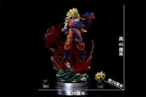 Vente en gros 45CM Dragon <span class=keywords><strong>Super</strong></span> <span class=keywords><strong>Saiyan</strong></span> Son <span class=keywords><strong>Goku</strong></span> Japonais Recueillir Statue DBZ Jouet Poupée Statue Grande Taille <span class=keywords><strong>Figurine</strong></span> Anime PVC Figure - Product Image 5