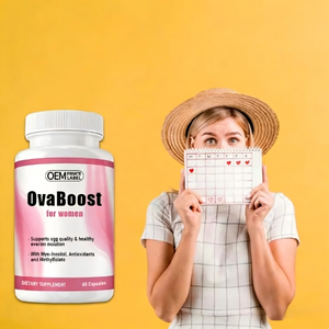 Ovaboost OEM/ODM con Mioinositol, Folato, CoQ10 y Vitaminas - Ovulación y Calidad <span class=keywords><strong>de</strong></span> Óvulos para Mujeres - Suplemento Natural para la Fertilidad - Product Image 2
