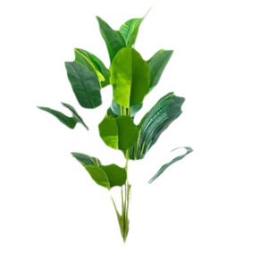Feuillage artificiel réaliste transfrontalier le plus vendu : Feuilles de bananier et palmier du <span class=keywords><strong>voyageur</strong></span> en plastique avec support en fer pour décoration intérieure et mariage - Product Image 6