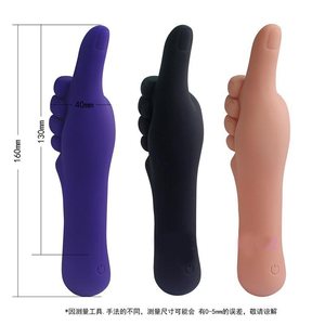 Scatola personalizzata gratuita-Vibratore magico con punto a forma di dito, vibratore a 10 velocità con bacchetta a pugno vibratore Vibradores a mano dildo anale - Product Image 2