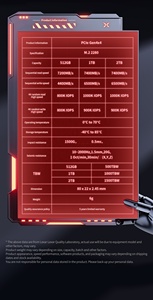 Оригинальный Lexar ARES SSD 1 ТБ 2 ТБ жесткий диск PCIe 4,0x4 SSD NVMe M.2 2280 4 ТБ твердотельные накопители до 7400 Мб/с для PS5 - Product Image 3