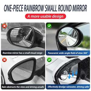 Penutup spion spion Logo kustom pabrik kaca spion mobil kaca samping karet untuk gaun hujan mobil hujan - Product Image 5