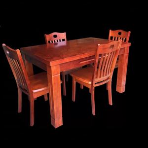 Juego de Mesa de Comedor de Madera de Estilo Moderno con 4 Sillas, Ideal para el Comedor - Product Image 5