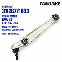 Penggantian Lengan Wishbone Suspensi Depan Kiri Nomor OE 31126771893 untuk BMW E70 Suku Cadang Sistem Suspensi Depan Profesional