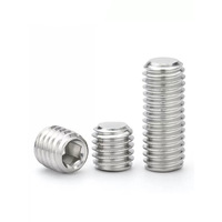 M3 M4 M5 M6 M8 M10 M12 vis filetées à tête plate en acier inoxydable sans tête vis à tête plate à six pans creux vis de réglage