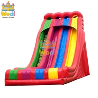 Toboggan gonflable industriel robuste et écologique en PVC 0,55 mm, capacité 500 kg+, taille et couleur personnalisables pour parcours d'obstacles d'équipe