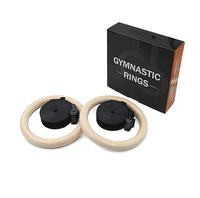 High Quality Wooden Gymnastic Rings Adjustable Wood Gymnastic Rings