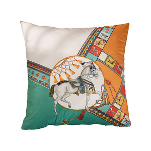 Lichte Luxe Franse Liefde Paardenprint Nederlands Fluwelen Kussenbank Woonkamer Eenvoudige Moderne Kussenhoes - Product Image 5