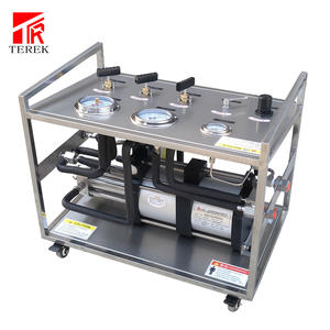 Pompe de surpression TEREK à cadre en acier inoxydable haute pression, cylindre pneumatique à <span class=keywords><strong>double</strong></span> entraînement pour équipement de remplissage et de test de <span class=keywords><strong>gaz</strong></span> - Product Image 1