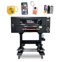 Imprimante UV DTF compacte 30 cm, commerciale, avec têtes XP600 TX800, imprimante UV rouleau à rouleau I3200 A3 pour film AB, idéale pour le textile
