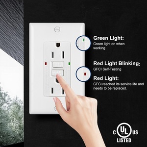 Toma de corriente GFCI dúplex, 120V, 15 amperios, barata - Product Image 4