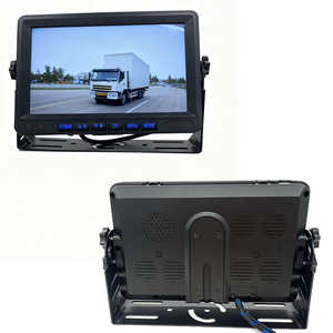 Full HD 1080P 4-kênh xe tải <span class=keywords><strong>DVR</strong></span> Hệ thống đảo ngược máy ảnh 18 IR tầm nhìn ban đêm vòng lặp ghi nhiệm vụ nặng nề 7.0inch màn hình - Product Image 2