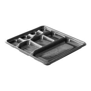 Bento Box PP 8 compartment lunch container Safe <b>Microwave</b> Ready Foam Sheet Ecotainer PS Foam Alternative lunch box - Product Image 5
