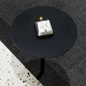 Commercial Restaurant Metal Furniture Wall Mounted Side <strong>Table</strong> Modern Black Iron Round Cafe Coffee <strong>Table</strong> - Product Image 5