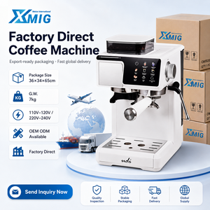 <span class=keywords><strong>Machine</strong></span> à Café MIG Semi-Automatique Double Mode Extraction Chaude/Froide avec Moulin Intégré en Acier Inoxydable 20 Bars pour Maison et Commercial - Product Image 1