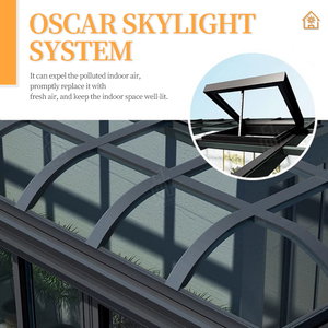 <span class=keywords><strong>Solarium</strong></span> de patio avec protection <span class=keywords><strong>UV</strong></span> et ventilation, design spacieux et élégant, idéal pour se détendre, lire et se divertir. - Product Image 5