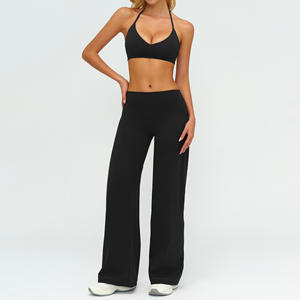 Traje de Yoga de Invierno Estilo Europeo Americano, Estampado de Leopardo, Holgado, Informal, Deportivo, de Manga Larga para Mujer - Product Image 2