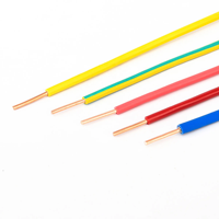 Vente en gros 450/750v 2.5mm 4mm 6mm Fil et câble électrique en cuivre nu isolé en PVC flexible