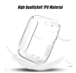 Protector de Pantalla Completo para <span class=keywords><strong>Apple</strong></span> <span class=keywords><strong>Watch</strong></span> Case Ultra 2 49mm 46mm 45mm 41mm, Funda de Reloj Transparente de Goma para Iwatch Series 10 9 8 - Product Image 4