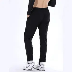 Nefes spor salonu koşu pantolonları artı boyutu elastik bel spor Fitness pantolonları egzersiz koşu açık giyim erkekler için