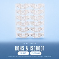 PCB en aluminium personnalisé OEM avec LED, épaisseur 1,0 mm, couche de cuivre 35 µm, certifié ROSH et ISO9001