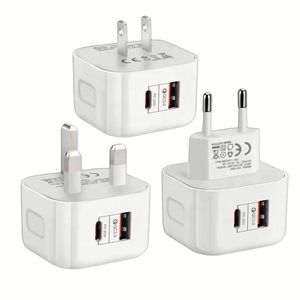 Super Fast Charging 20W PD Charger <b>Type</b> <b>c</b> +QC3.0 <b>USB</b> Mobile Phone Adapter US EU UK <b>Plug</b> - Product Image 1