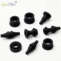 Bouchon d'étanchéité en silicone de forme spéciale, pièces en caoutchouc silicone noir moulées sur mesure, passe-câble résistant à l'huile