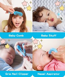 Kit de Soins des Ongles pour Bébé et Nourrisson avec Coupe-Ongles en Silicone, Ciseaux, Pince à Épiler, Lime, Brosse et Peigne – Fournitures Essentielles - Product Image 4