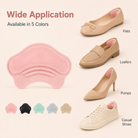 Coussinets de talon auto-adhésifs 6 mm, couleurs pastel, antidérapants, soulagement de la douleur, ajusteurs de taille pour mocassins, ballerines et escarpins amples