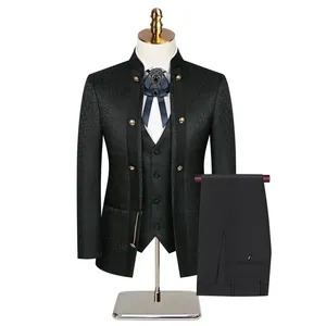 Costume <span class=keywords><strong>Homme</strong></span> Africain Premium Croisé avec Patte de Boutonnage Chaîne, Élégant et Classique pour Hommes, Idéal Événements Formels - Product Image 2
