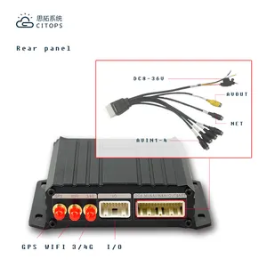Auto Dvr H.265 1080P Mdvr Ondersteuning 4G Gps Sd Card Kit 4 Canales 4ch Wifi Mdvr 720P