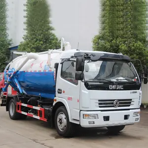 DAC-camión pequeño de succión de aguas residuales al vacío, 8000L/8 metros cúbicos, 4x2