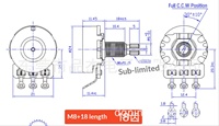 Perillas para Guitarra Eléctrica TOPVR, Interruptores de Control de Volumen y Tono para Bajo, Interruptores de Instrumentos de Alta Precisión y Rendimiento A500K/B500K TUV SGS